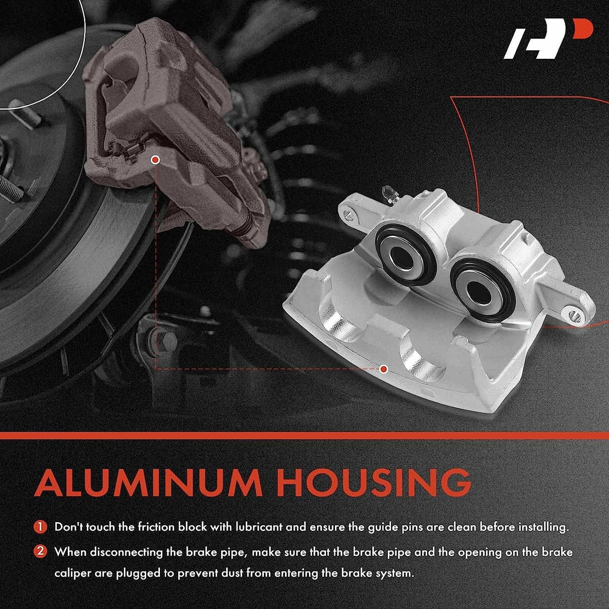 Disc Select Right Front - 1973-1974, Brake Side Compatible with 1974 Caliper Bracket M300/RM300 Assembly Models Passenger - A-Premium Dodge Without M350/R300