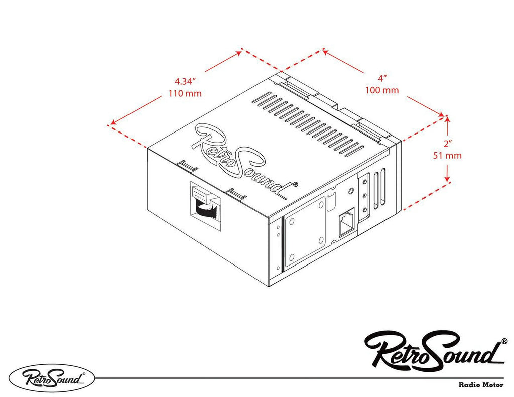 Capri AM/FM LAB-M1-221-55P-75PMC3 Compatible 1977-85 Bluetooth, Features Include AUX, RetroRadio with Mercury