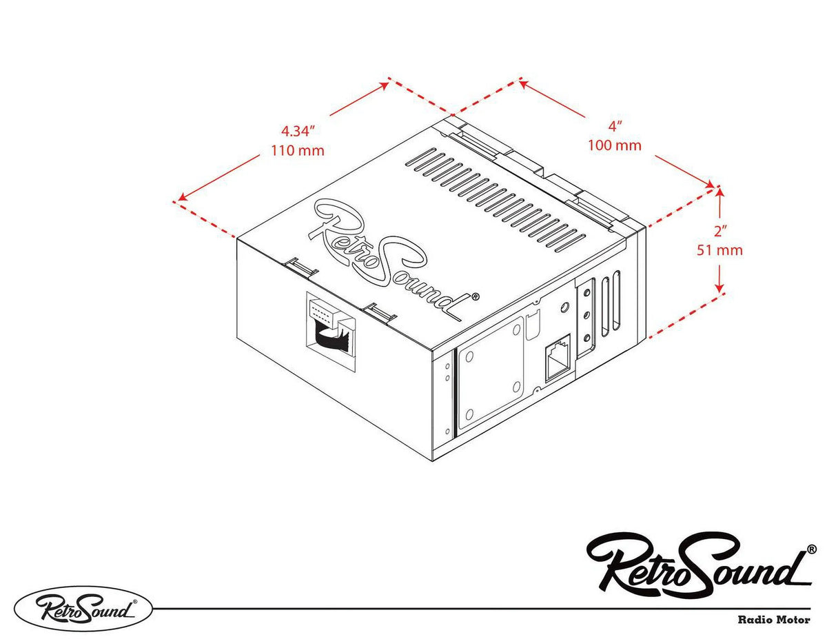 Capri AM/FM LAB-M1-221-55P-75PMC3 Compatible 1977-85 Bluetooth, Features Include AUX, RetroRadio with Mercury
