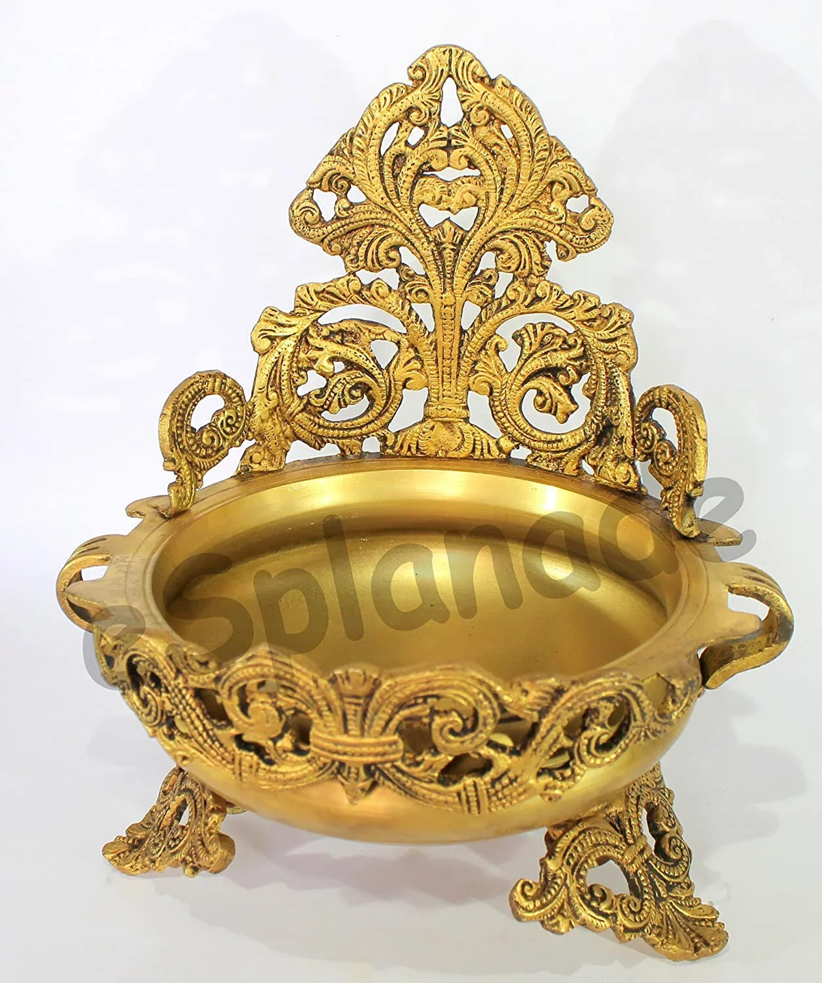 Decorative | - Urli Showpiece Home Decorative - | - Brass Inches eSplanade - Ethnic Traditional Decor 10.5" Bowl Items