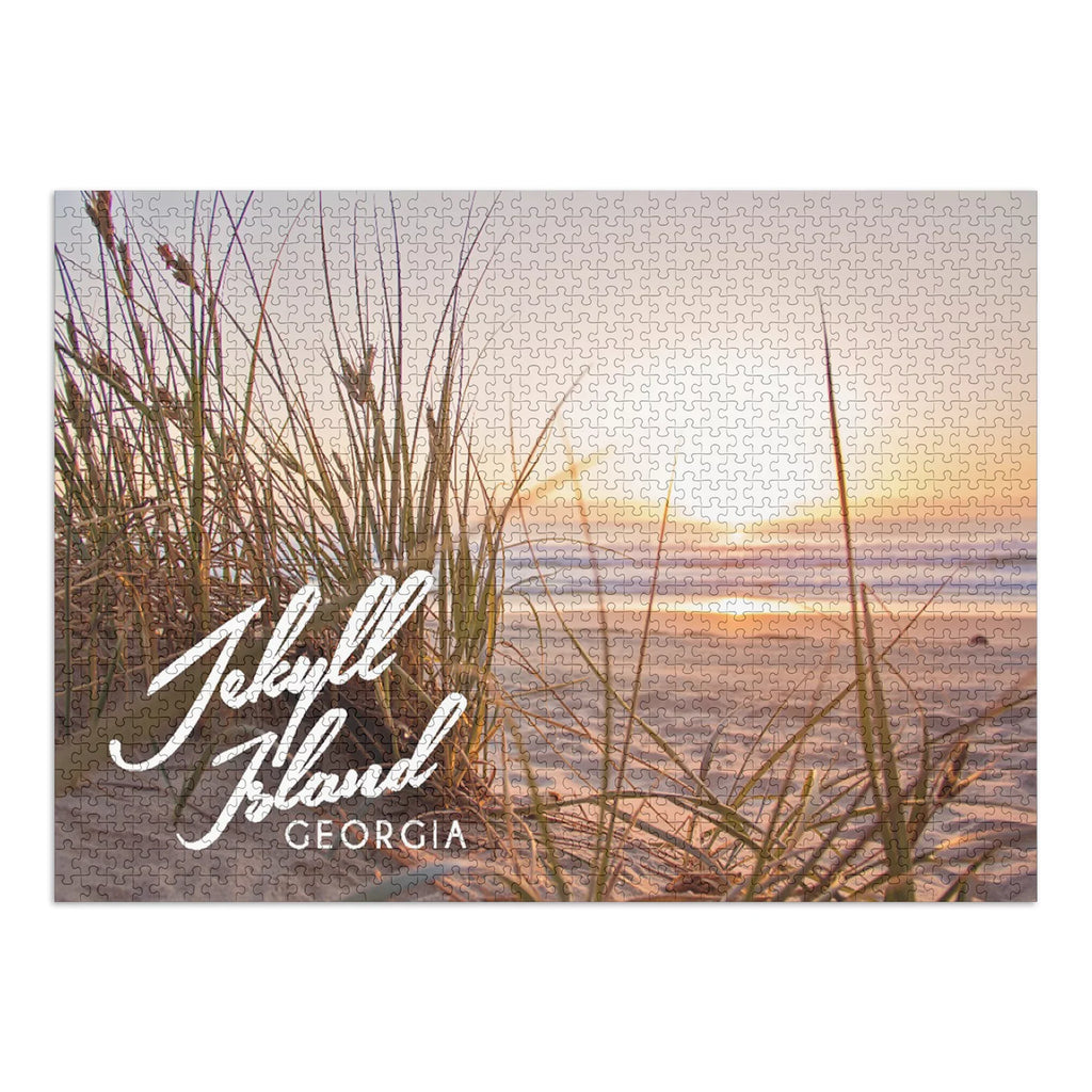 19x27, Made Family, (1000 dimension in Puzzle, Jigsaw and Island, Sunset USA) Beach Puzzle Adults Challenging Piece Jekyll for Georgia,