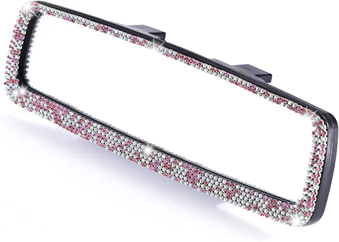 HD View Car Car Accessories Glass, and Bling Car Interior Bling with Rear Decorations Bling Mirror, Mirror Rearview for Tee Women
