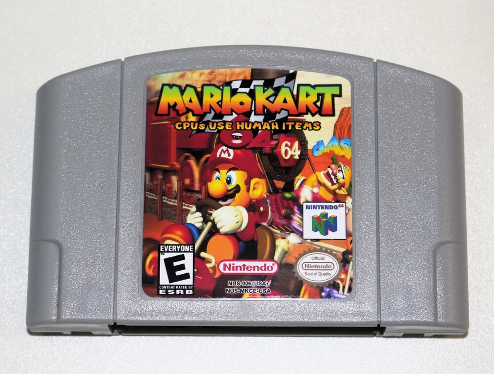 usable game item N64 for Kart including case CPU human Mario NTSC-U/C