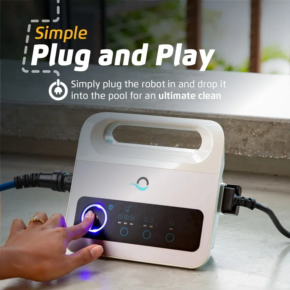 FT Ideal Types Cleaner Scrubbing Climbing Capability to DX4 — Length — Vacuum Proteus Pool — Powerful Pool Waterline All 50 Robotic in for Dolphin up Wall