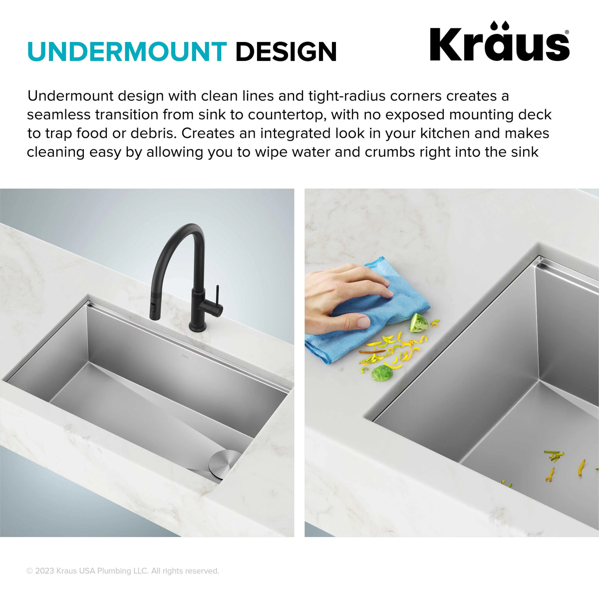 16 Kore Single 28Undermount Steel with Accessories Sink Workstation Kitchen Stainless Kraus Bowl Gauge