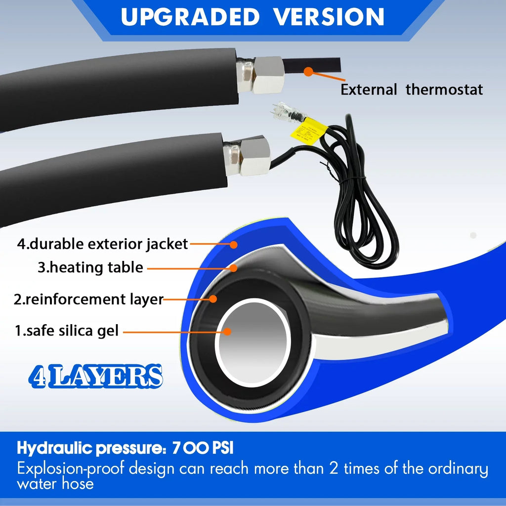 for Trailer,Garden,Home liquid RV, Heated Protectio for Blue liquid F Freeze -45 Drinking Hose Hose 30FT RV