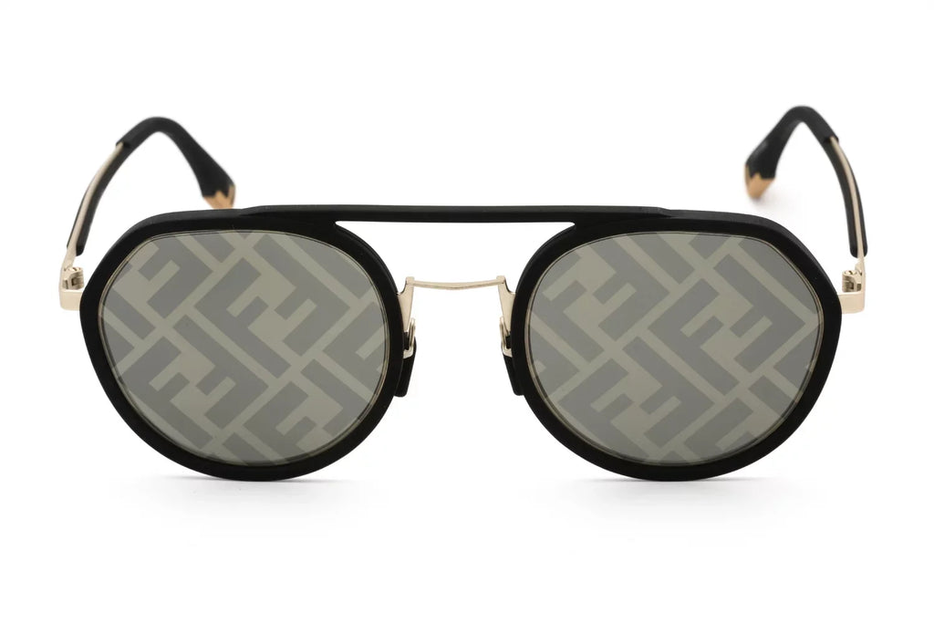 FE40040U Fendi Men's Pattern 51 02C Sunglasses Pilot