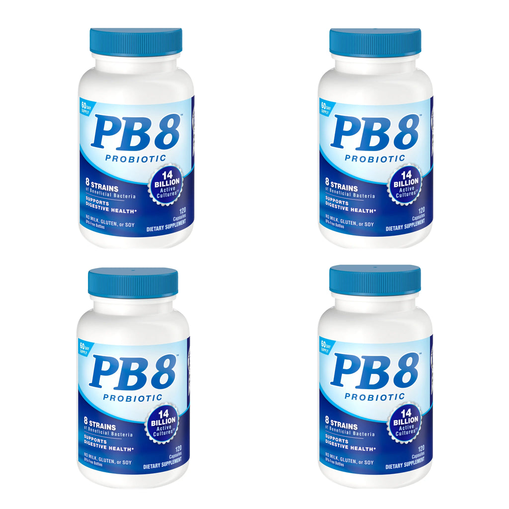 PB 8 capsules Acidophilus, Pro-Biotic 4 Pack 120 each