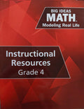 Real Ideas c. Book, Resources 2019, Big - 9781642080391, Instructional Math: 164208039X Grade Modeling Good - 4 Used/Very Life
