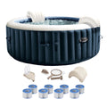 Bubble Tub Portable Inflatable w/ Intex Bundle Hot PureSpa Deluxe Jet Plus
