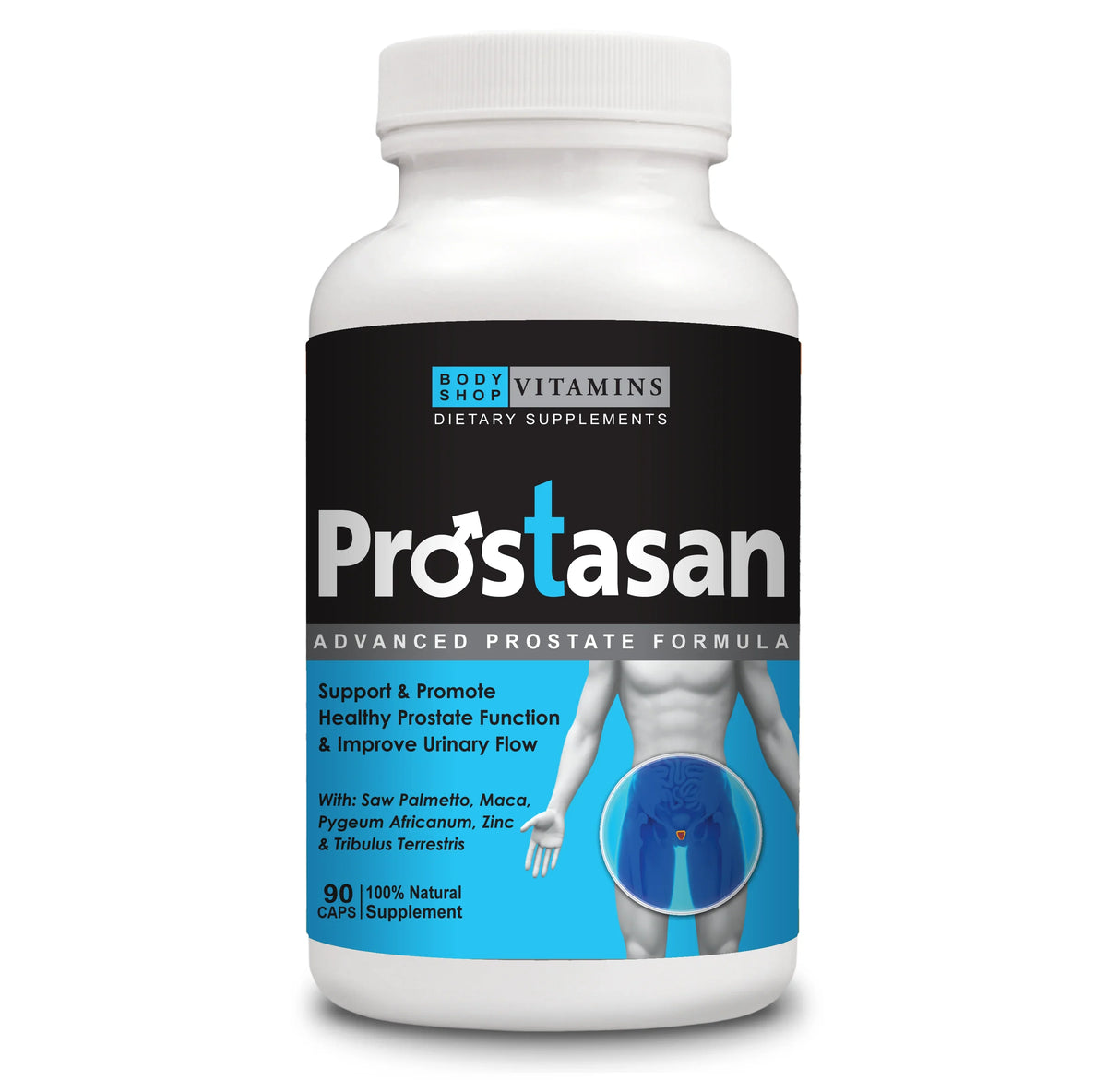 100% Urinary Prostate Healthy Health Prostate Natural Made for Prostasan - Inflammation Men's Promote USA - - Formula Dietary Flow, Function in Supplement 90 Prostate Boost Relief, Caps-