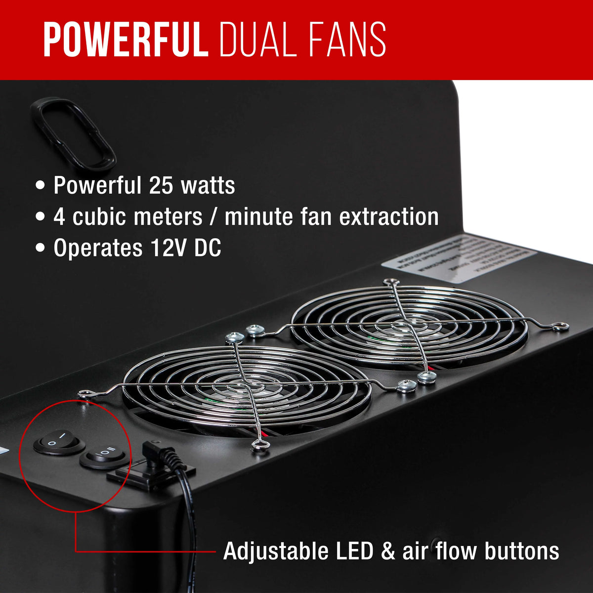 (Extends Spray Exhaust to Feet) Extension LED Fan, Booth Hobby with Lights, Dual up Kit 5.6 Portable, Airbrush Hose