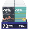 72 (9 Tissues Per Tissues) Of 8 (720 Kleenex Total Displays 10 Pack, Tissues Travel dimension, Tissues, On-The-Go Packs), 3-Ply Facial Packs