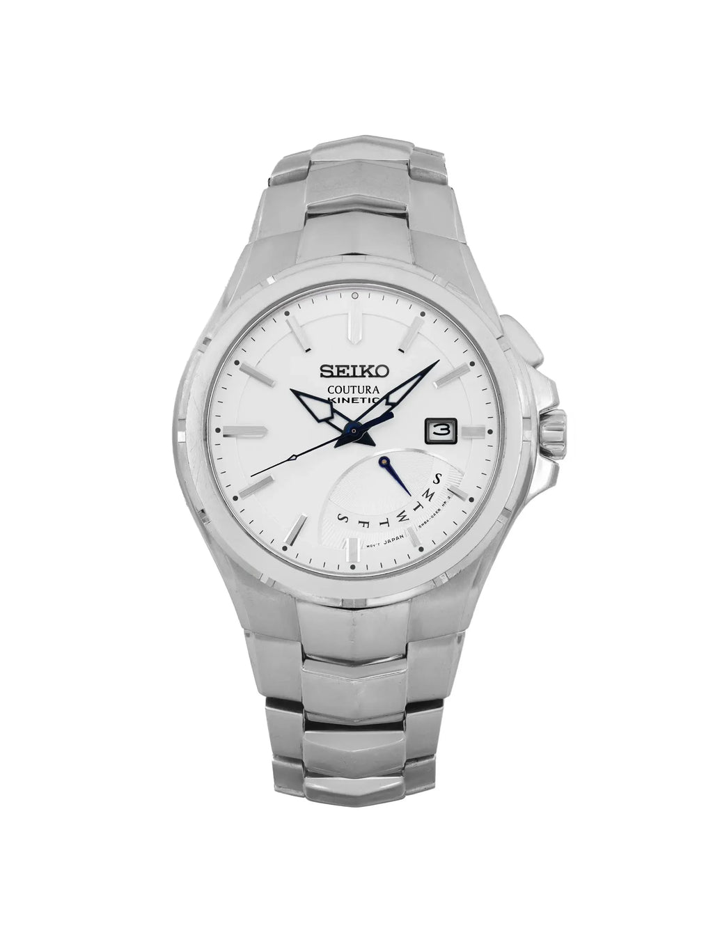 (Good) Pre-owned 43mm Mens Day Coutura Steel Date SRN063 Watch Seiko
