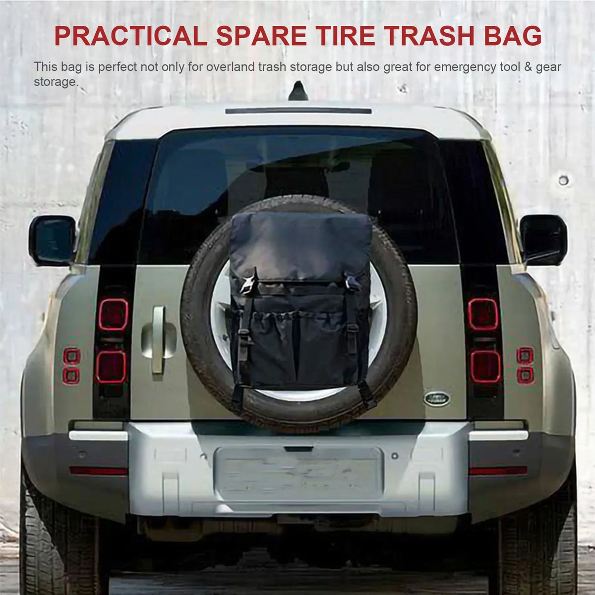 Bag Car Trash Tool Off-Road for Organizer Multi-Pockets Cargo exterior Camping Gear Tire Backpack Backpack Travel Bag Spare Storage