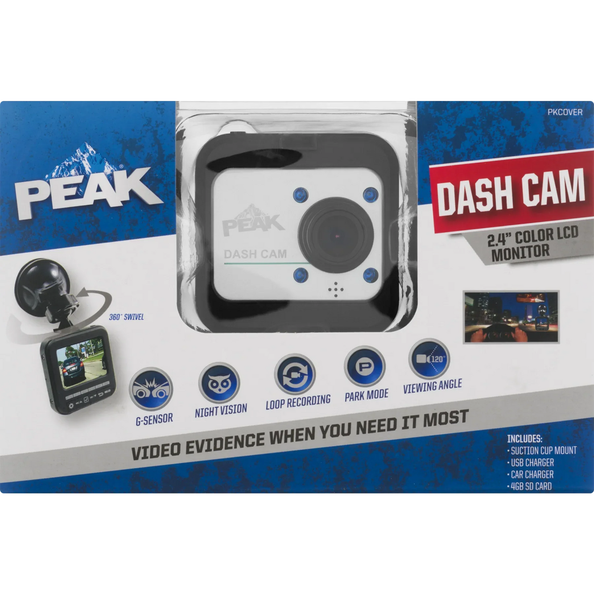 PEAK CT Dash Cam, 1.0