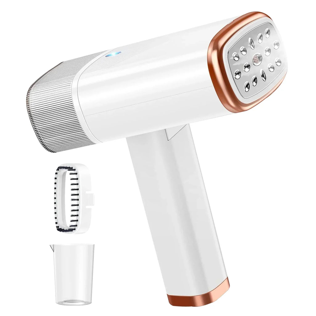 120ML Steamer Portable up Electric Travel Brush 1000W 30S apparel with White Remover iMounTEK Heat Steamer Garments for Wrinkles Tank, Foldable Handheld liquid