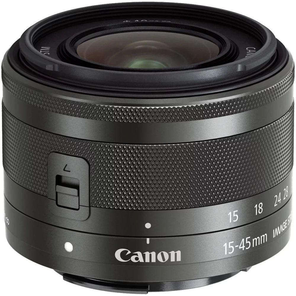 '+15-45mm STM Canon IS Filter Mirrorless EOS (Black) PC Camera +3 (Graphite) M200 +64GB f/3.5-6.3 Lens