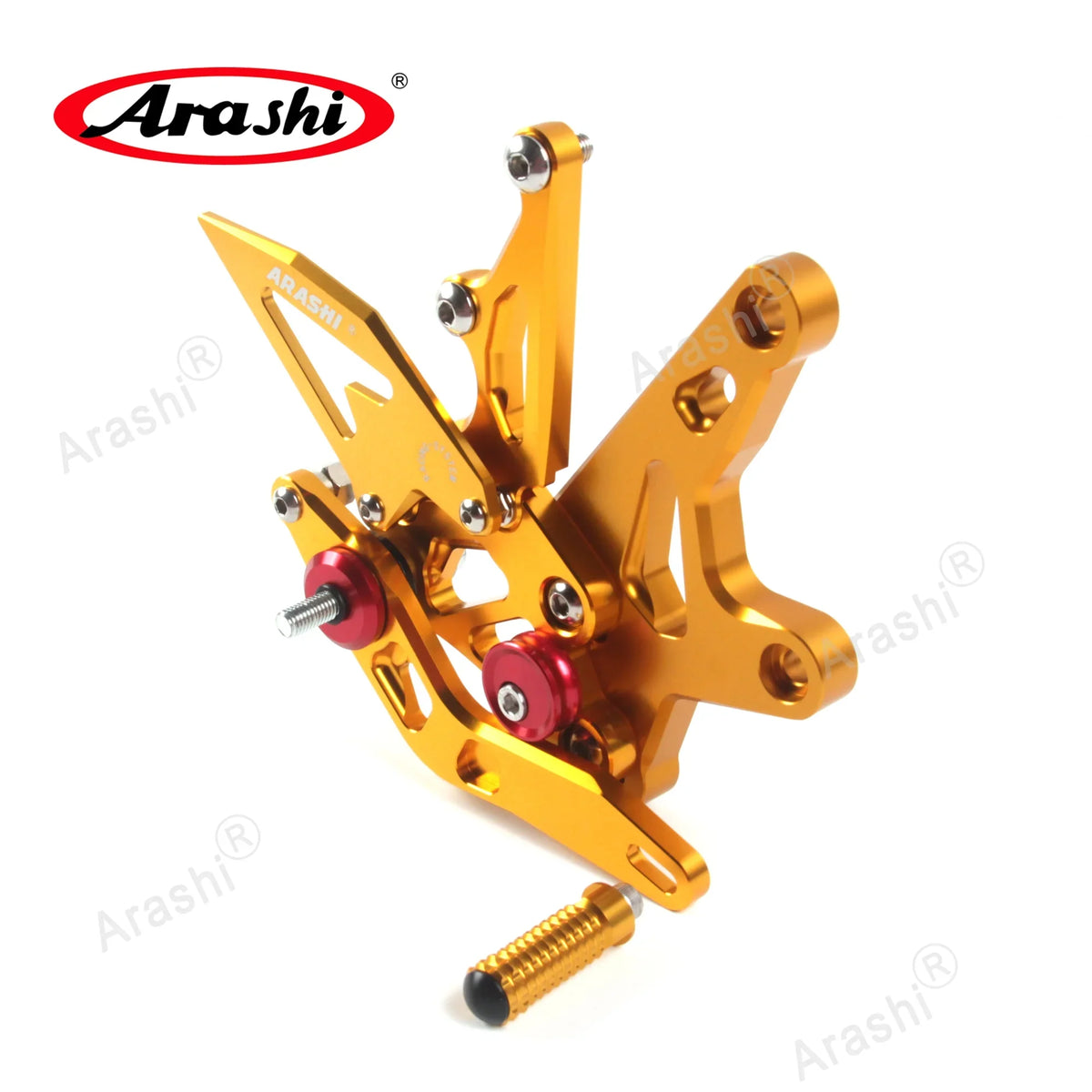 2021 (Version / / 2019 Gold Z400/ for Arashi ABS/ 2022 Adjustable Motorcycle Edition FootPegs EX400 KRT 2.2) 2018 Sets Rearsets Ninja 2020 Accessories Footrests 2023 Rear Kawasaki 400 -