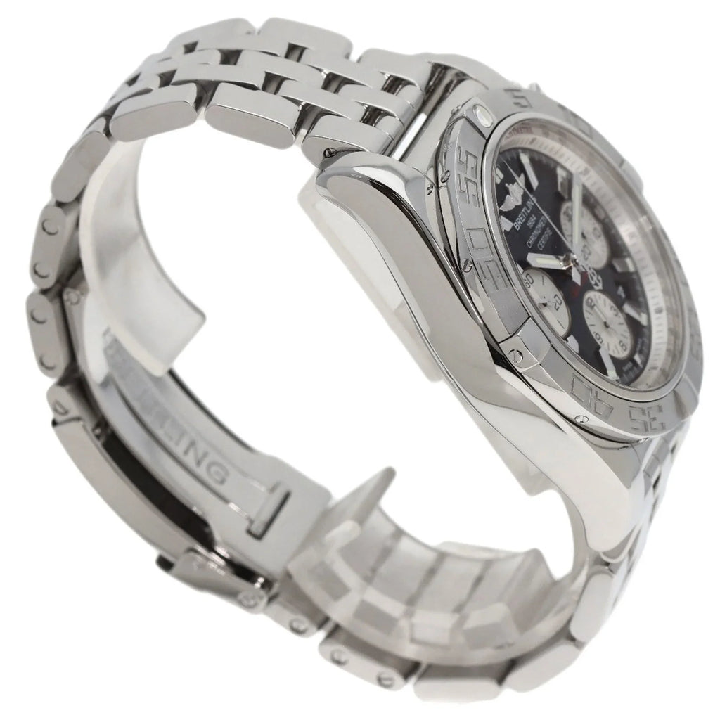 Chronomat Steel/SS BREITLING 44 Stainless Men's Pre-Owned Breitling Watch (Good) AB0110