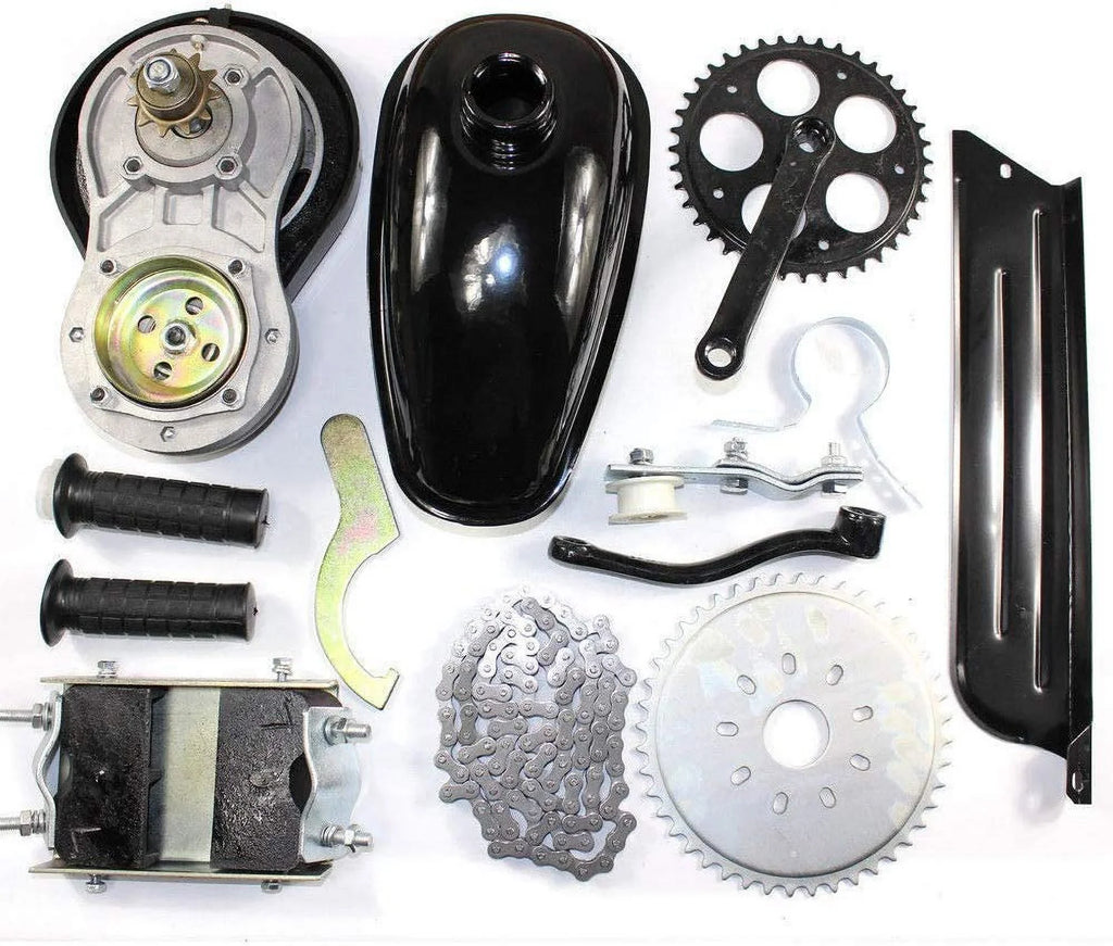 Kit, 53cc Petrol Motor for Bicycle Motorized Motor 26-28" Engine Super Motor Gasoline with 4-Stroke Refit Kit PEXMOR Bike Bicycle Conversion Cycle V-Frame Set Bikes Kit, Gas Fuel-efficient Bike