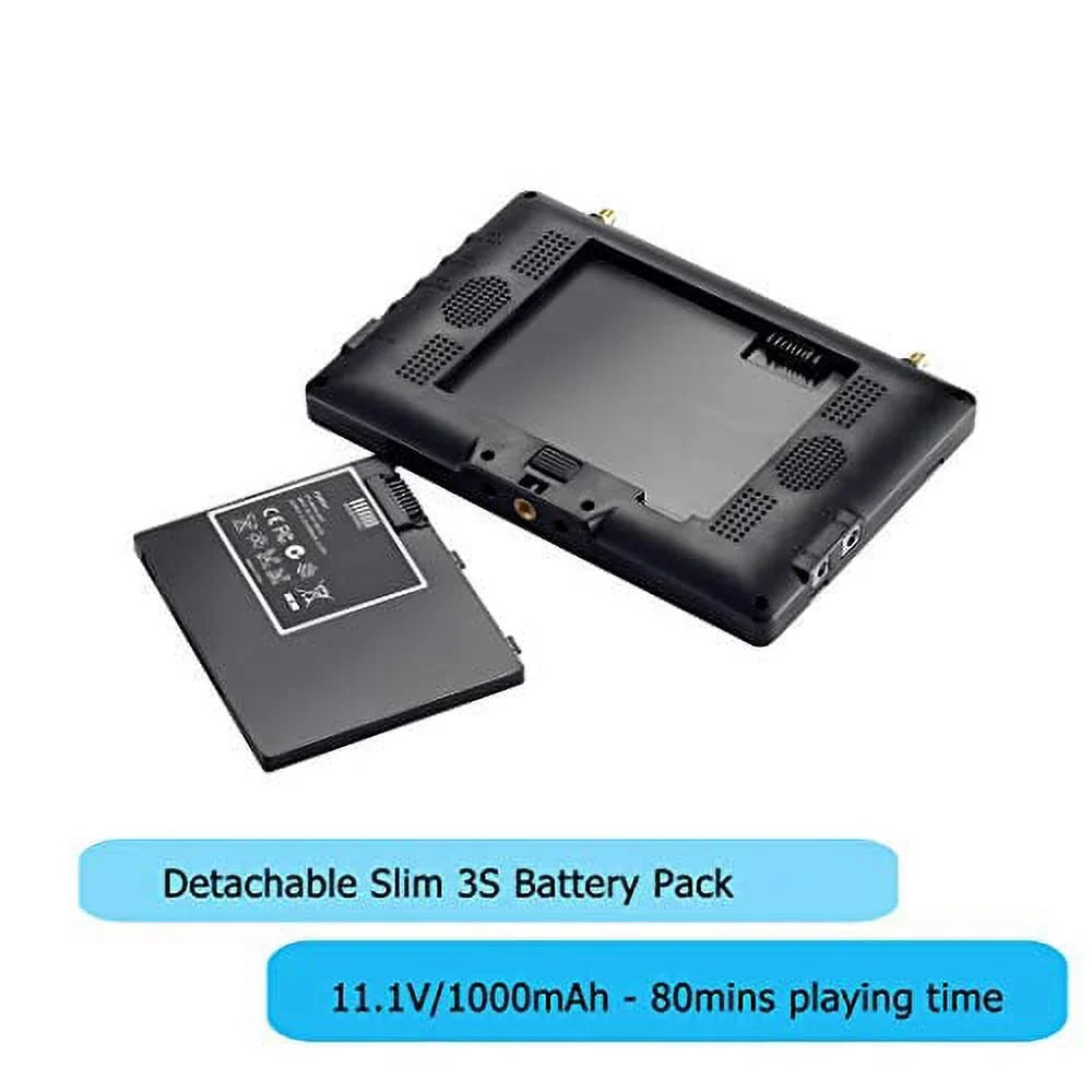 Monitor Perfect with (RC801DSMA) RC801 5.8Ghz and FPV FPV HDMI Flysight DVR Inspire FPV Diversity Monitor7 PEARL BLACK Monitor Performance Ground DJI Phantom Inch Drone FPV Monitor for