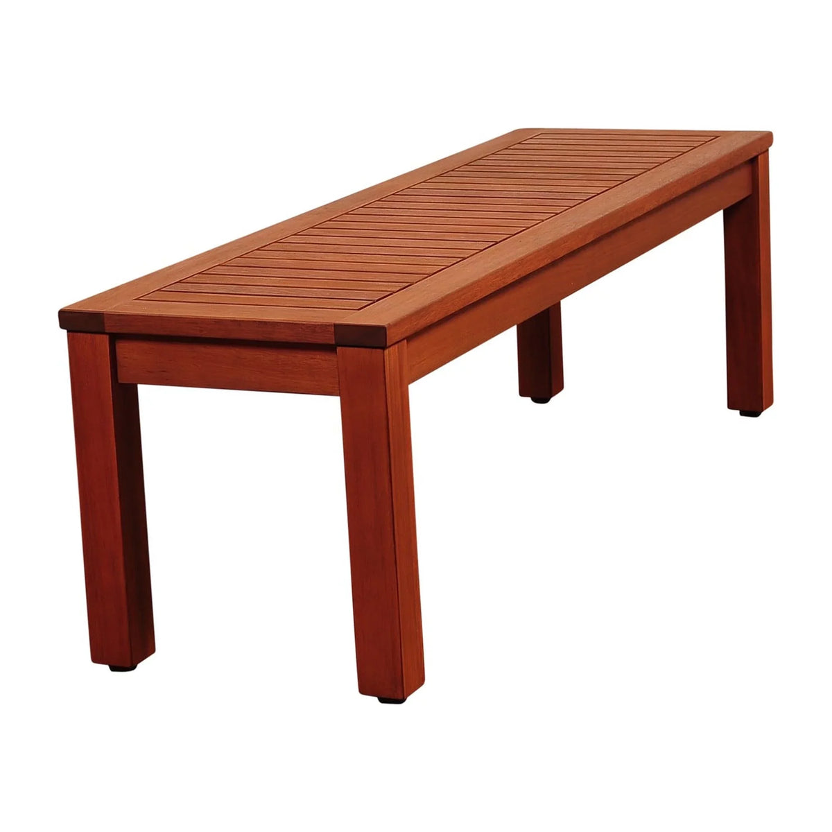design Eucalyptus and Brown Richfield Backless exterior Patio Bench Living 52"
