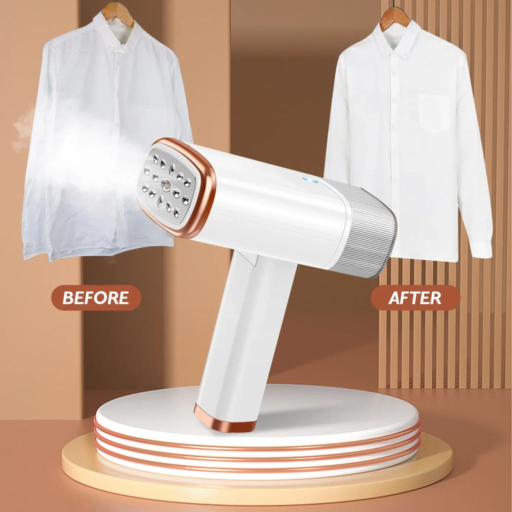 120ML Steamer Portable up Electric Travel Brush 1000W 30S apparel with White Remover iMounTEK Heat Steamer Garments for Wrinkles Tank, Foldable Handheld liquid