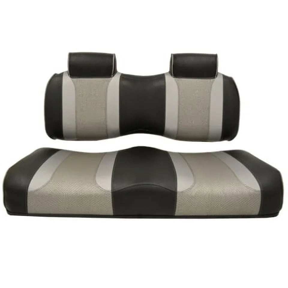 G29/Drive |Black/Liquid Tsunami Wave Drive2 Yamaha |2007 and Seat MadJax Rush/Liquid Cushions - for Silver Silver Cart Front Golf up