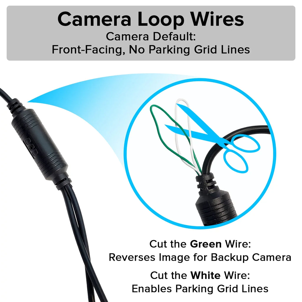 Rear for 4.3” LCD Backup Car Waterproof Master Universal View Camera Safety with OEM Mirror - Fit Kit Enhanced Screen Tailgaters + 170°
