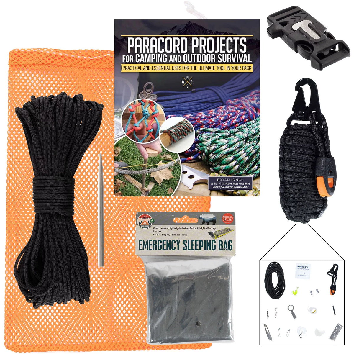 Emergency Kit Survival Adventure Paracord Multi-Functional Planet Safety