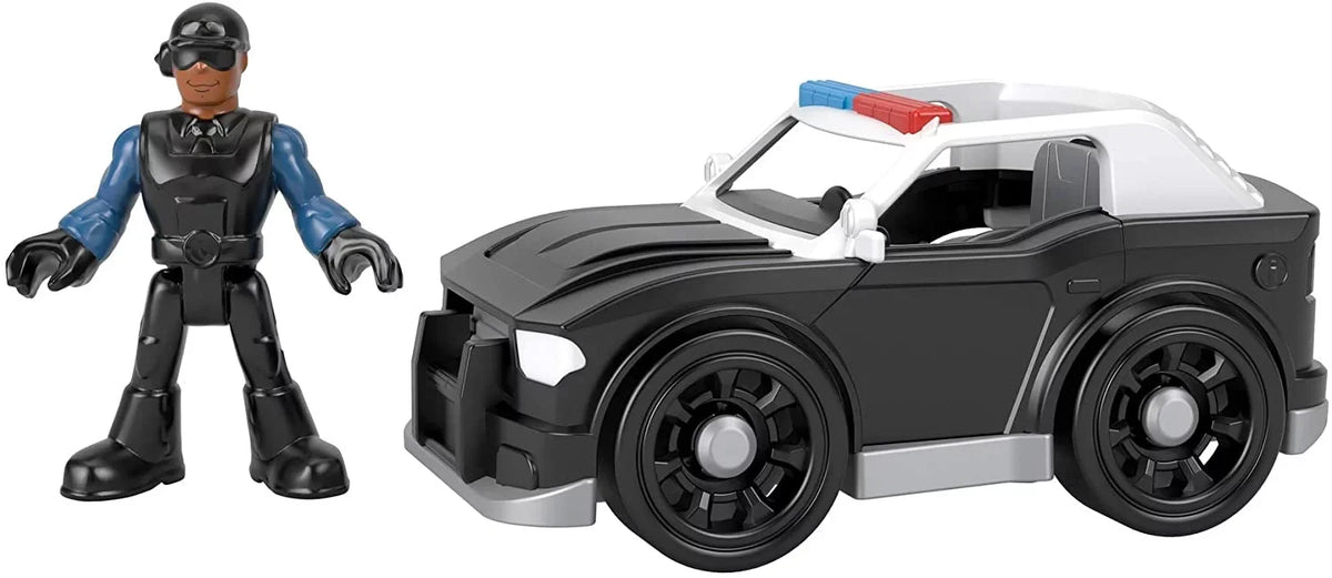 Super Fisher-Price Character and Push-Along Police Toy Cruiser, Figure Set Car Imaginext