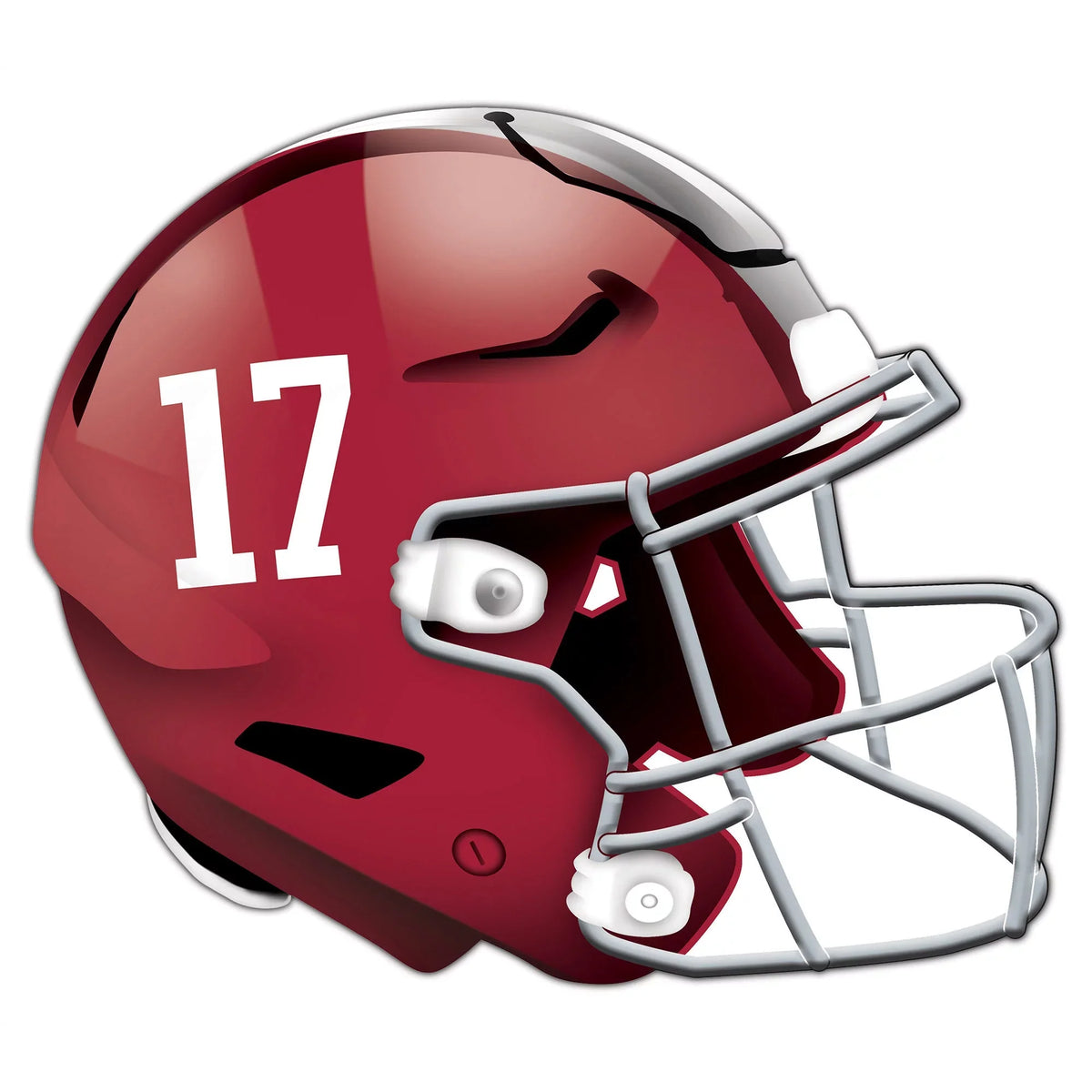 24'' Tide Helmet Alabama Cutout Authentic Crimson