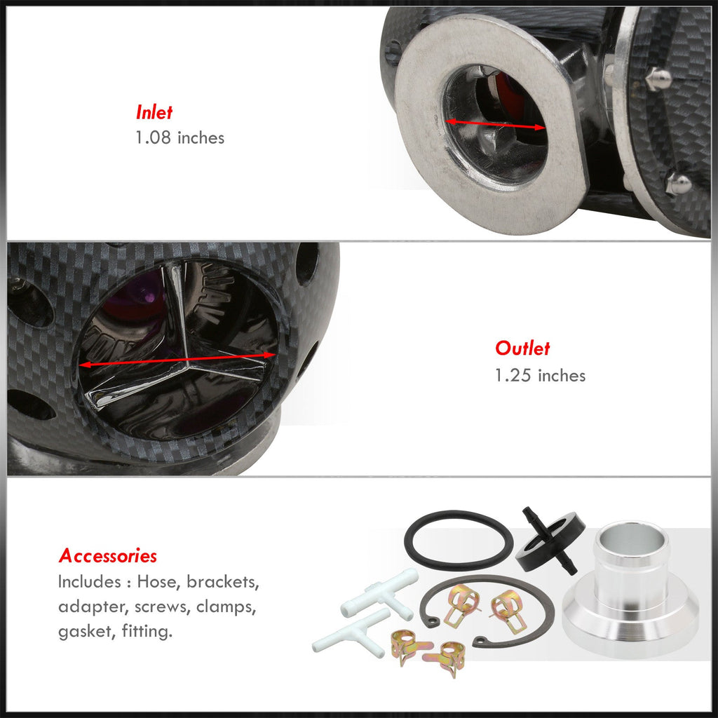 '+ (Carbon Charger Weldable Blow Flange Adapter O-Ring Kit design Valve Fiber) Turbocharger BOV SQV Turbo - Universal Off Aluminum Billet