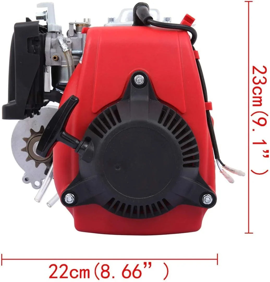 Kit, 53cc Petrol Motor for Bicycle Motorized Motor 26-28" Engine Super Motor Gasoline with 4-Stroke Refit Kit PEXMOR Bike Bicycle Conversion Cycle V-Frame Set Bikes Kit, Gas Fuel-efficient Bike