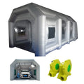 Blower 2 Inflatable Filtration Painting System Booth Portable Car 33*16*11ft TECHTONGDA Inflatable Booth with Spray with Spray Air Booth