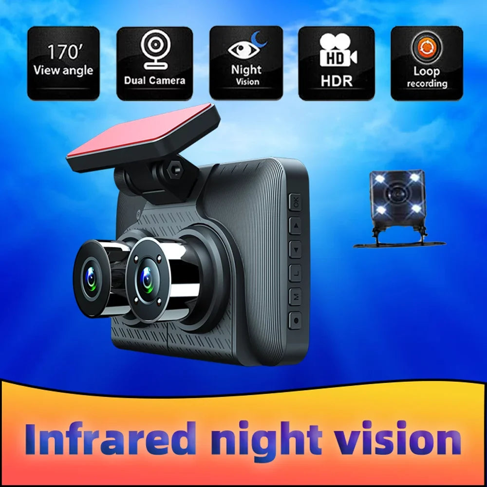 Recorder Angle Cam Wide Pinnaco Driving Dash Cameras Camcorder Car Rearview 3 Mirror Safety