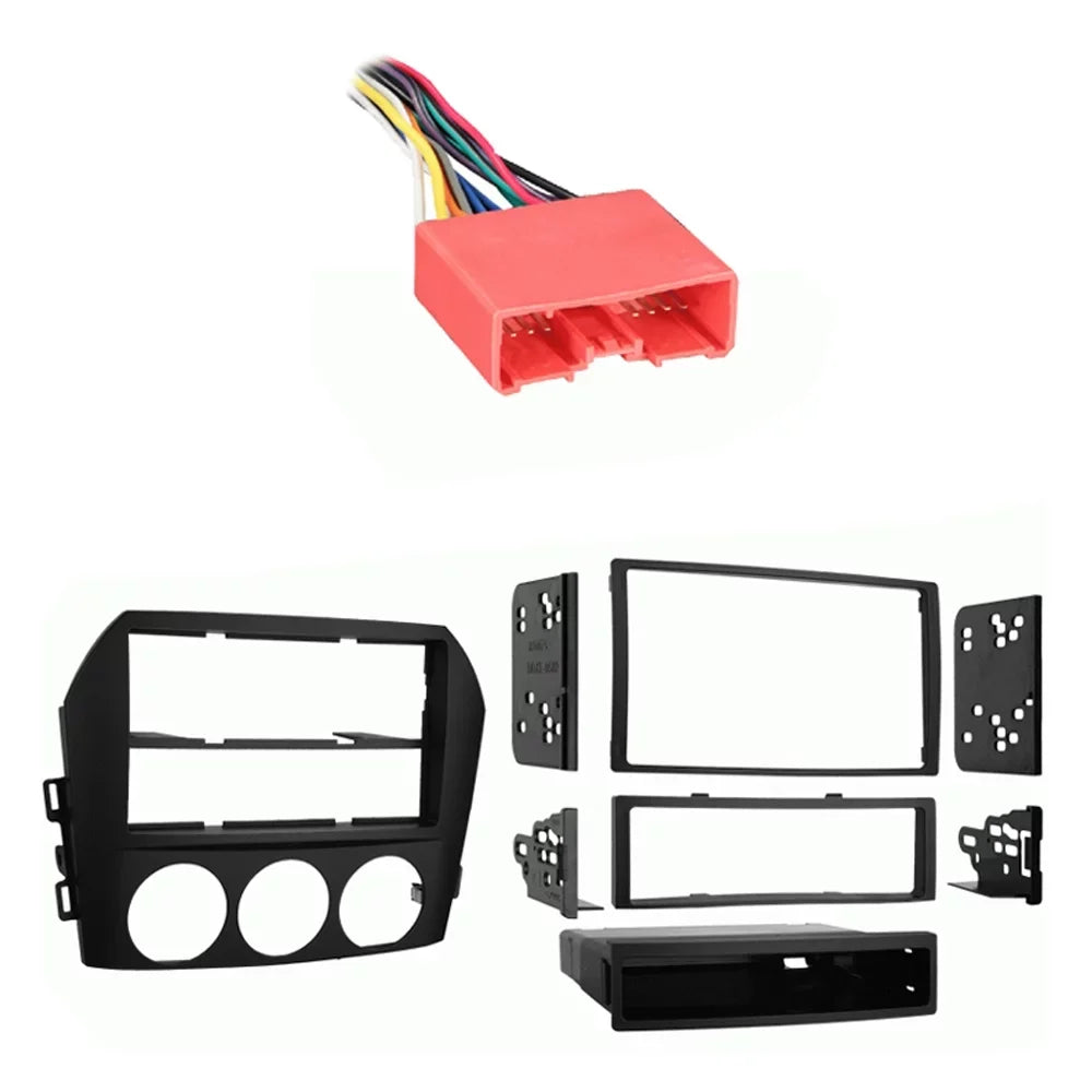 Stereo Kit MX-5 DIN Radio 06-08 Mazda Fits Multi Install Dash Miata Harness