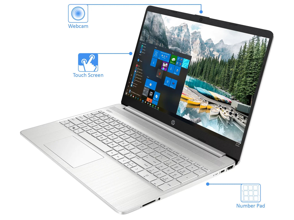 15.6" RAM, S 3.70GHz, Home 15 Laptop, 512GB i3-1125G4 SSD, HP 10 Windows HD Core Bluetooth, 32GB Display, Wi-Fi, HDMI,