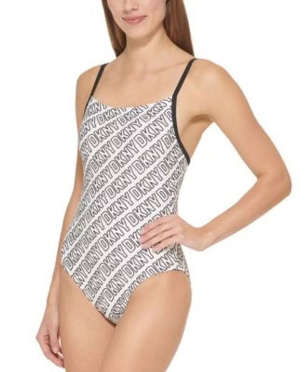 Logo-Print One-Piece Swimsuit Dkny Women's Women's Swimsuit