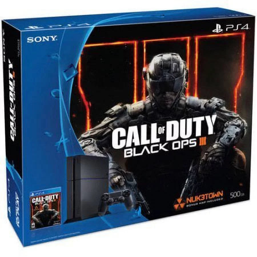III Bundle Black Console Ops (PS4) of 500GB 4 with PlayStation Duty Call