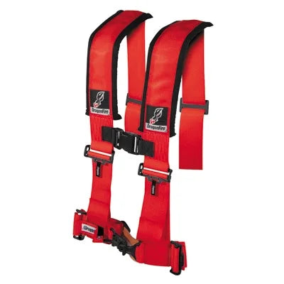 Side Racing Can-Am Passenger Sternum 3" Harness w/Adjustable Clip H-design 2016-2017 Red 1000 Maverick Dragonfire 4-Point Safety for Turbo