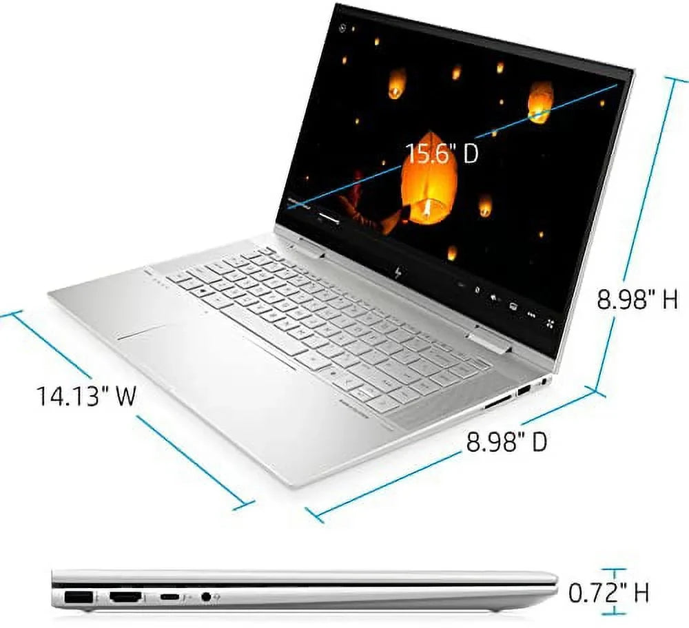 Pen 24GB X360 DDR4 Home Touchscreen Stylus i7-1195G7 HP SSD Backlit w/ 2-in-1 11 Core 15.6" 6 Laptop FHD 32GB Xe Iris RATZK Reader Win IPS 11th Thunderbolt 4 WiFi 1TB Envy 2022 FP KB Graphics