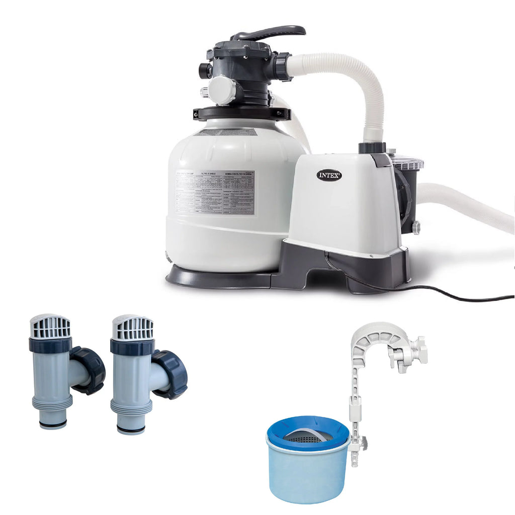 w/ Valves 2800 Automatic Replacement Skimmer Filter & Pump Intex GPH Sand Timer