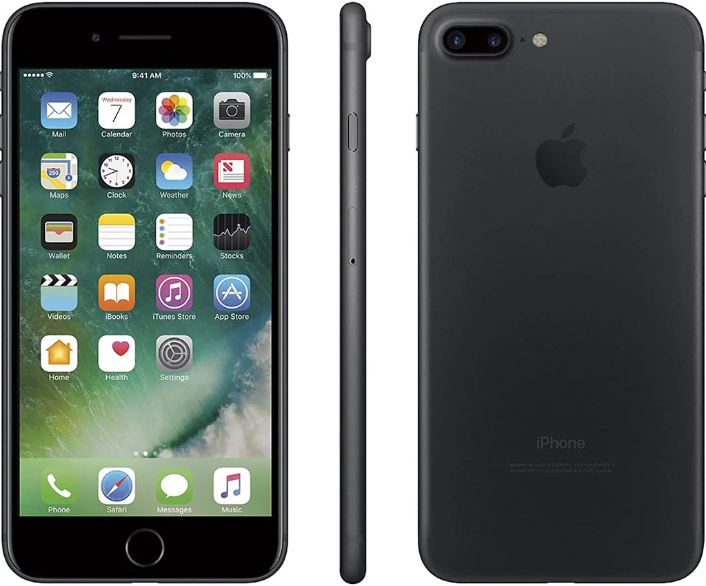 Unlocked A1784 Pre-Owned Fair) Matte GSM 256GB Black 5.5" (Refurbished: iPhone Compatible) Plus (AT&T/T-Mobile Smartphone 7