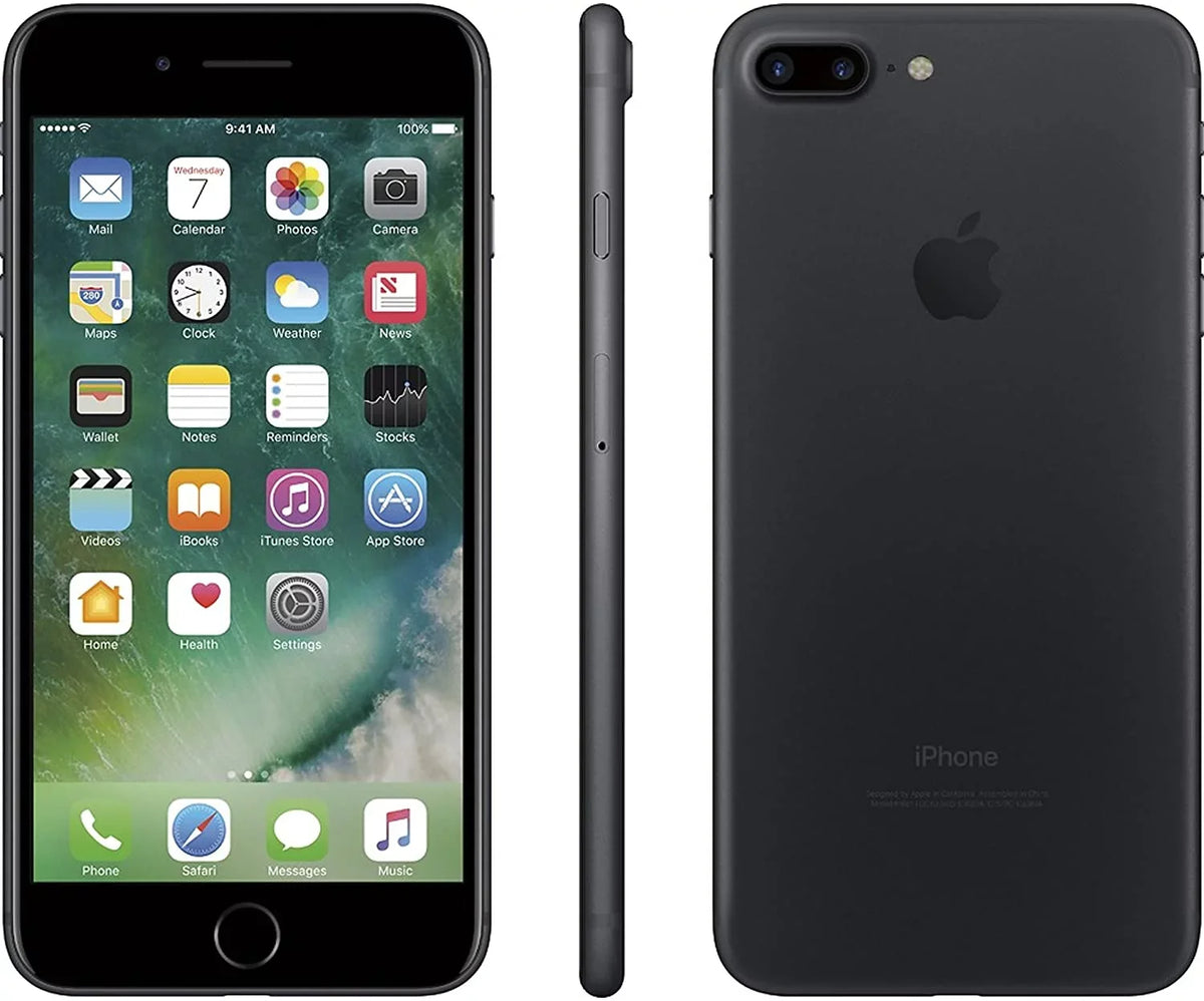 Unlocked A1784 Pre-Owned Fair) Matte GSM 256GB Black 5.5" (Refurbished: iPhone Compatible) Plus (AT&T/T-Mobile Smartphone 7