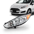 Type] Chrome Sedan [Halogen - 2014 Fiesta 2015 Headlamp 2017 2016 Titanium Left Driver Hatchback Headlight AKKON Fits