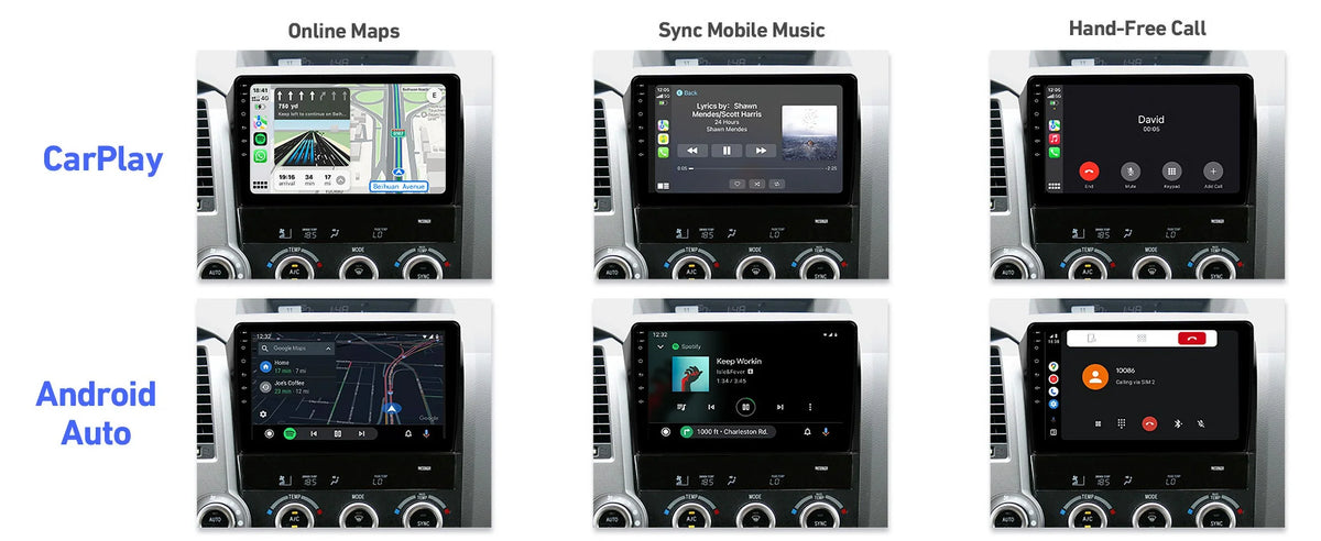 6+128G 10.1 Car Android Tundra Android Toyota Camera Sequoia 2008-2018 Radio Car & inches Stereo & Touchscreen 2007-2013 Auto IPS with Support 12 Backup for Screen Carplay
