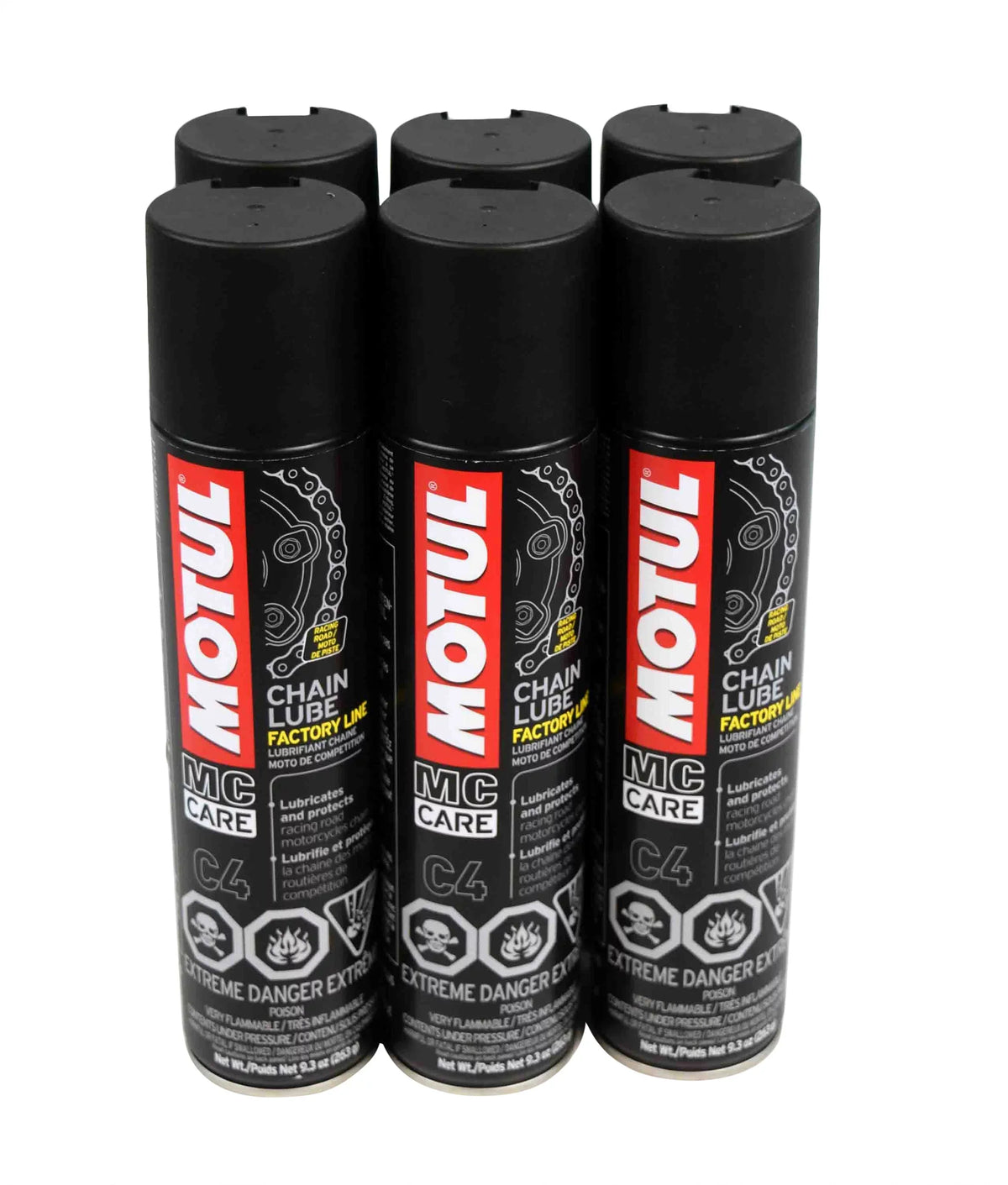 '- pck oz 6 Motul Lube, MTL103246 C4 Chain 9.3