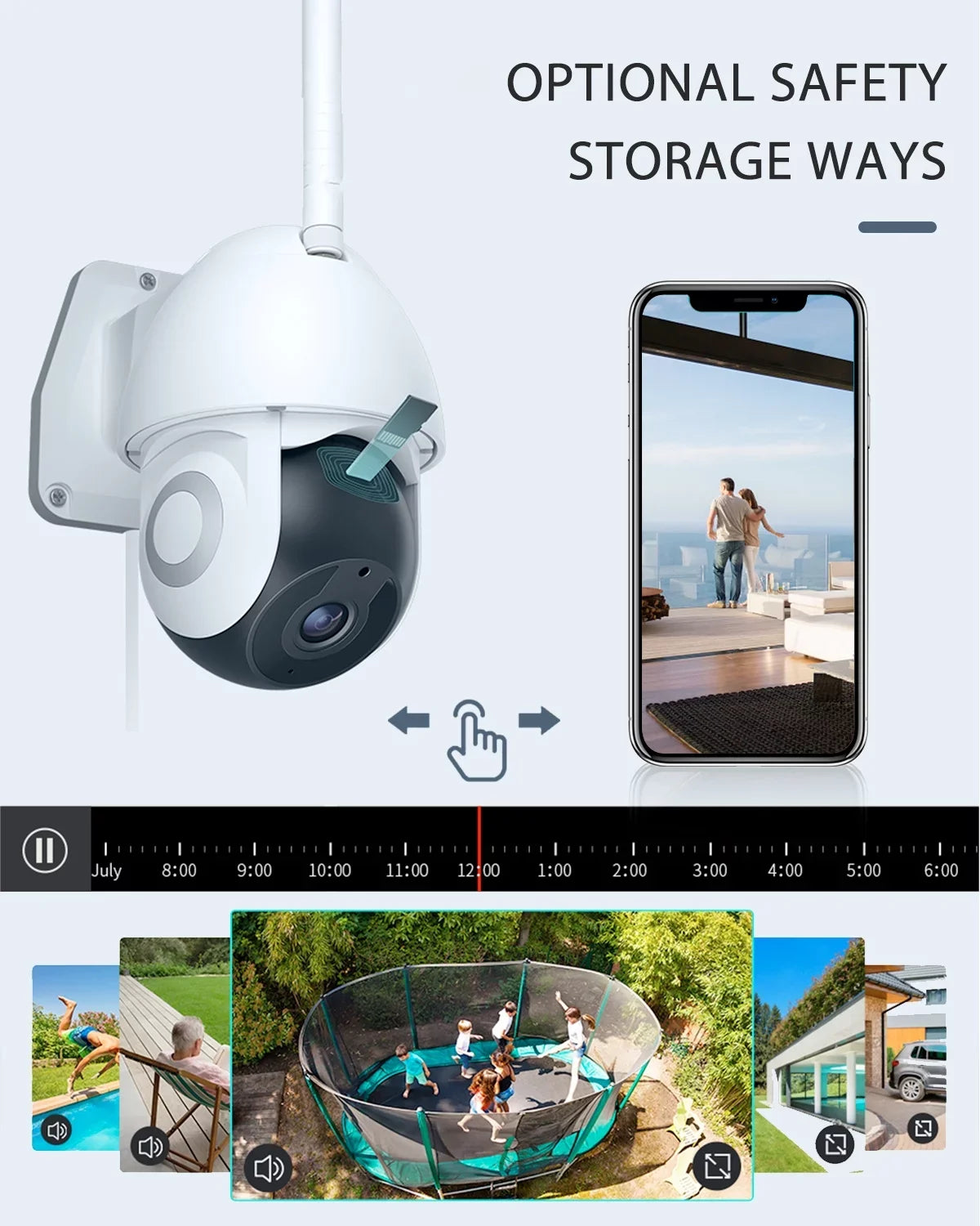 Floodlight FC920B Connection Outdoo exterior/Courtyard/Farm for Victure Waterproof,Motion-Activated,Wifi Cameras,IP55 Surveillance